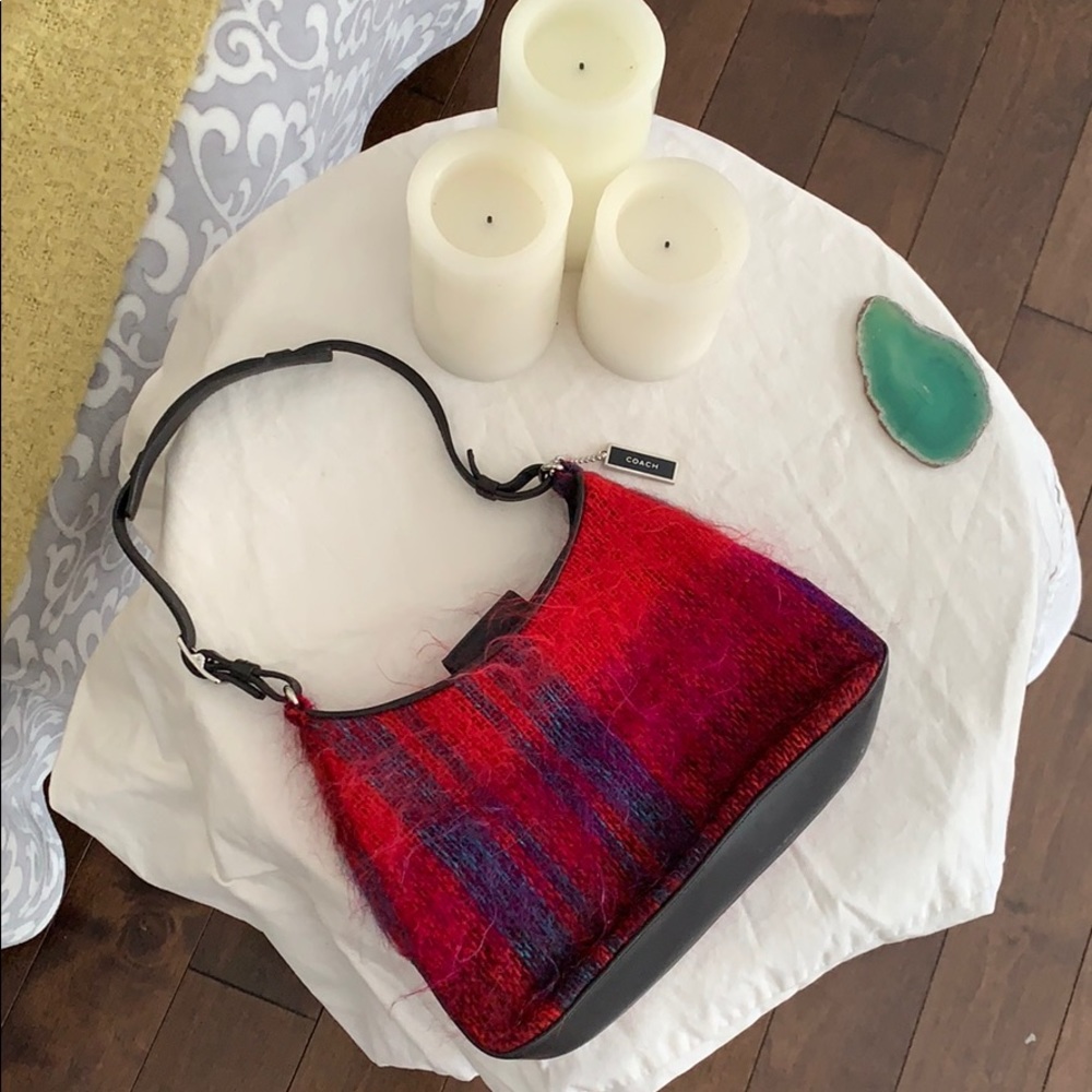 Rare COACH Faux Fur Shoulder Bag